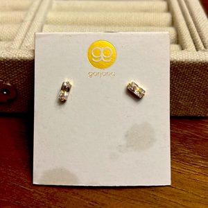 Gorjana gold and cubic zirconia earrings.  New